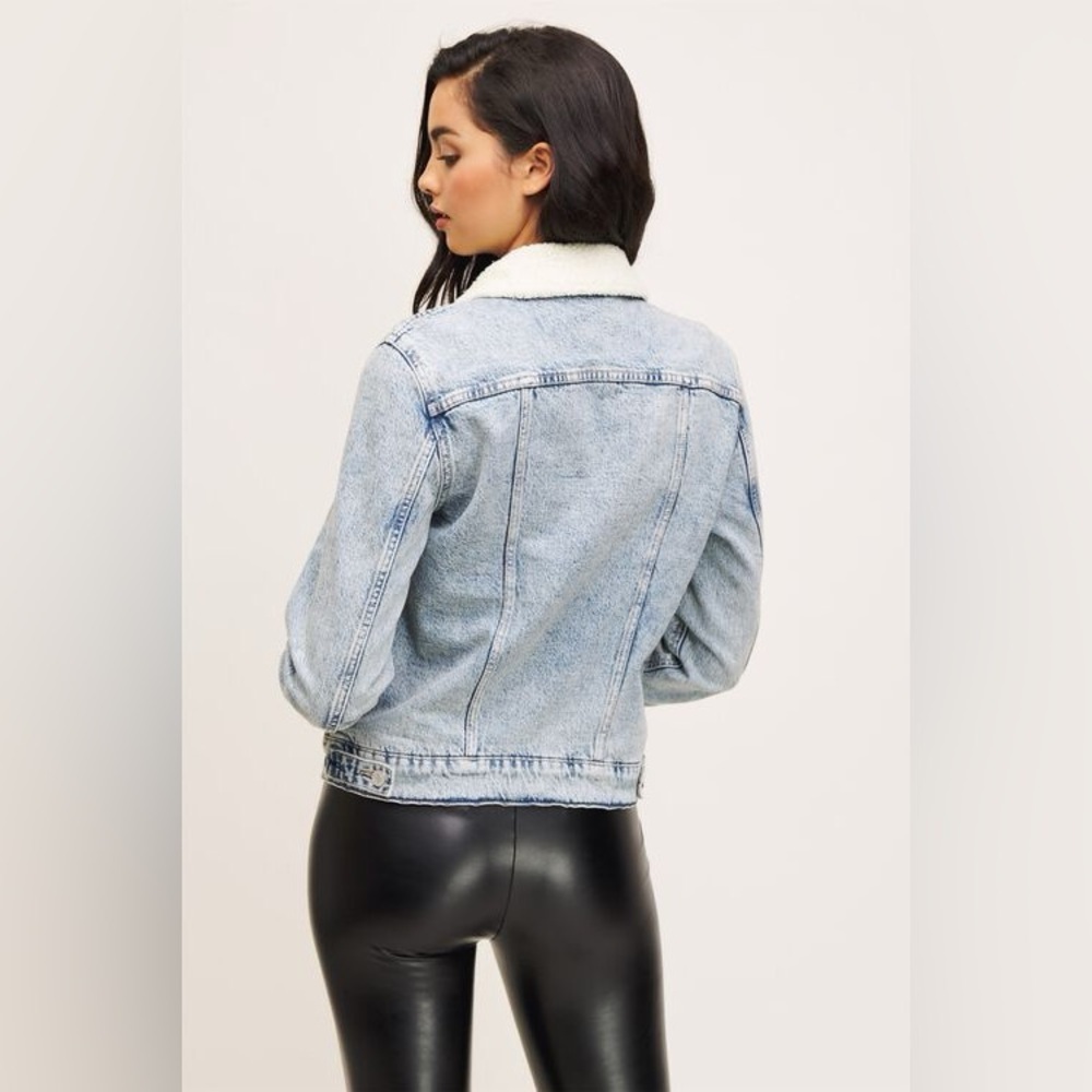 Dynamite Sherpa Lined Denim Jacket - Picture 2 of 8